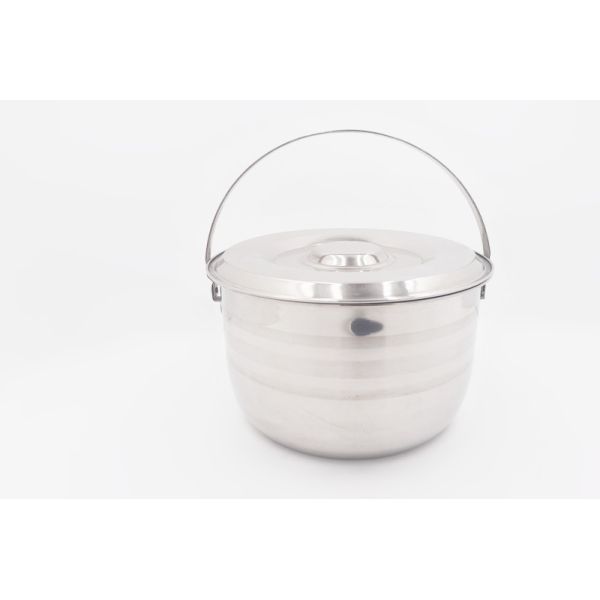 15,18,21,24cm 4pcs  Kitchen tools no-magenic stainless steel cooking pot travel camping outfit cooking sets