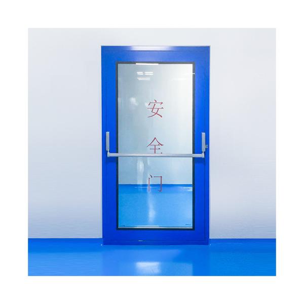 Stoving Varnish Pharma Steel Swing Cleanroom Door Dustproof