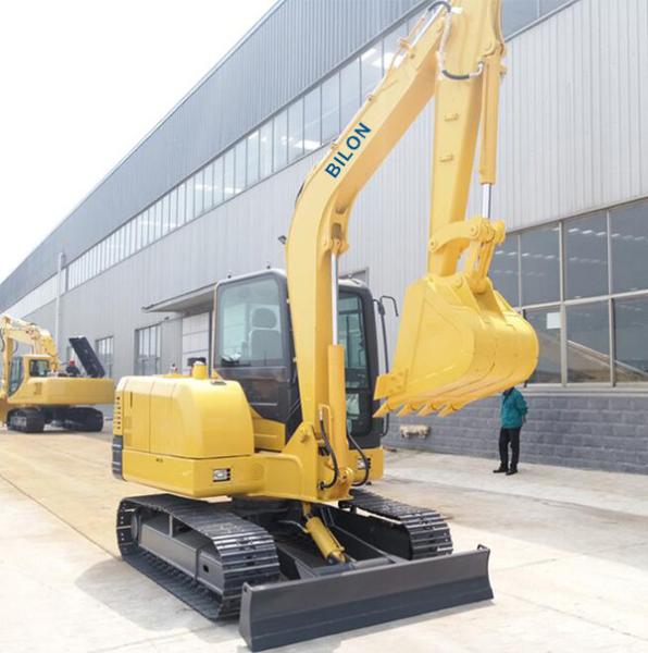 máquina escavadora hidráulica da esteira rolante da velocidade rápida da máquina escavadora do construtor de estrada 6T mini