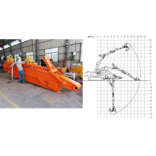 Excavator Telescopic Boom Telescopic Arm Digging Deep Pit