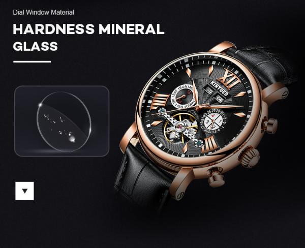 KINYUED KINYUED new design automatic men watches movement leather luxury relojes mechanical watches men