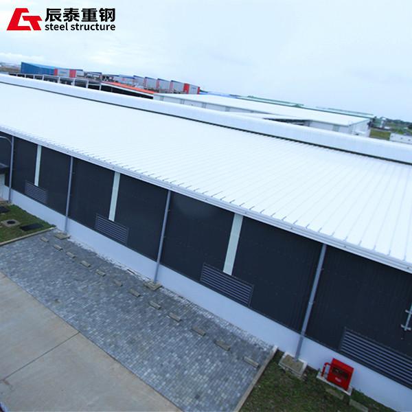 Wide Span Prefab Steel Frame Building Construction Weatherproof