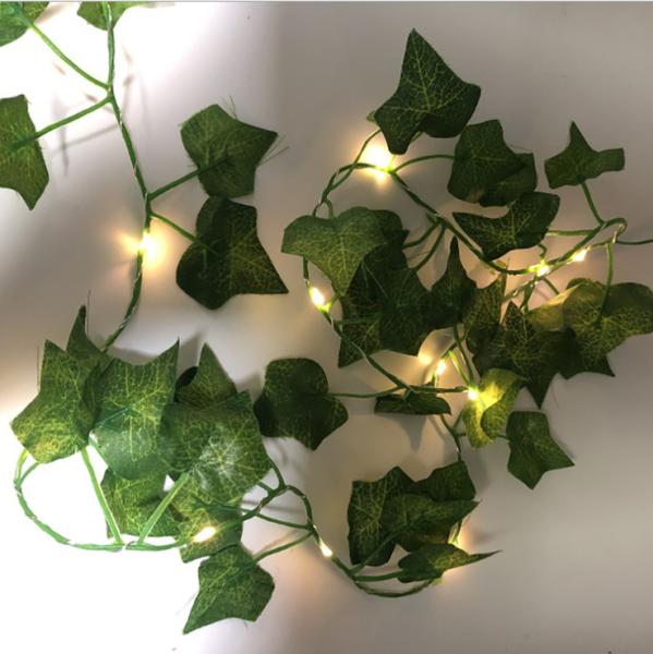 Wedding Party 20LEDs Leaf Garland Light Outdoor Waterproof Fairy String Lights