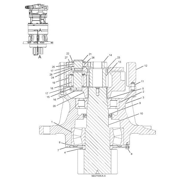 333-3015 3333015 E Excavator Swing Gear Box E318D E318D E318D2 E318D2