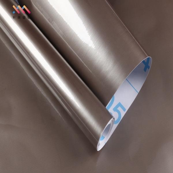 metallic film Self Adhesive Wallpaper Roll Modern Design Style and Durability