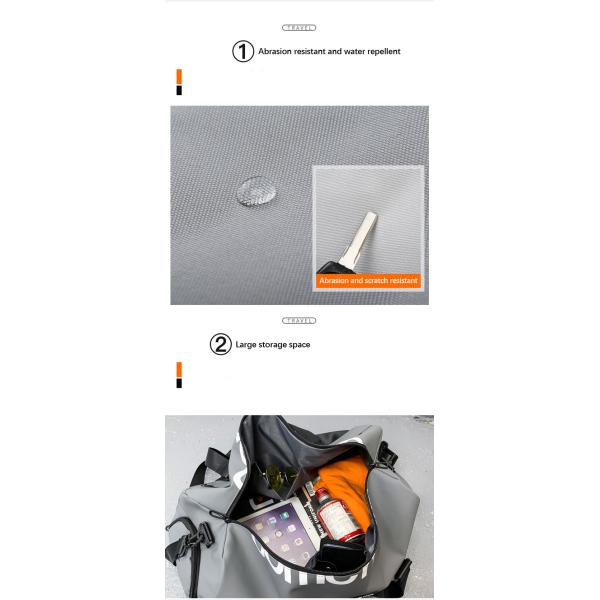 Bolso de simpatía con logotipo personalizado Bolso de gimnasia de deportes de acondicionamiento físico Bolso de viaje al aire libre Bolso Tote