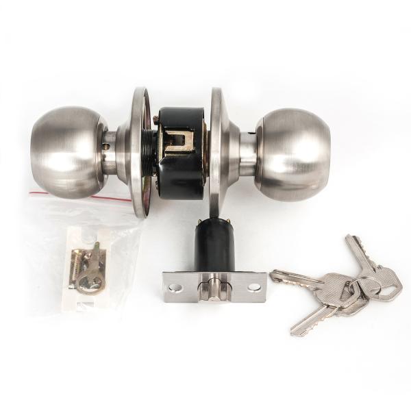 Хром нержавеющей стали цилиндровые дверные ручки цилиндрический замок конфиденциальность ручка замок