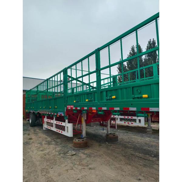 10 foot 3 Axle Fence Cargo Trailers Bulk Stake Cargo Trailers For Sale