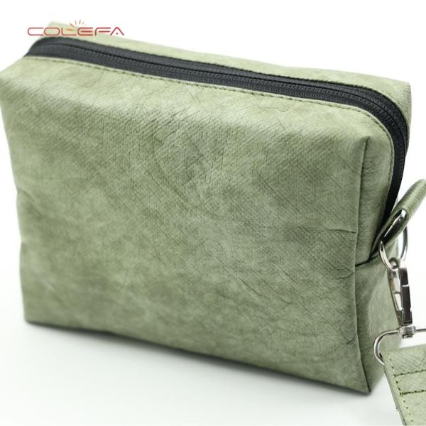 Travel Essentials Tyvek Waterproof Toiletry Bag Cable Organizer Portable Holder Machine-Washable DuPont Paper Customizable Bag