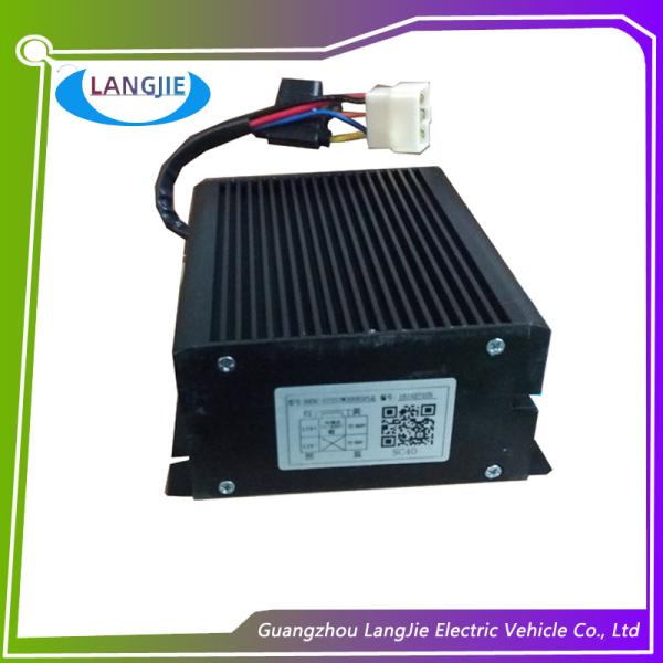 Черная электрическая тележка разделяет тип 150мм*150мм*45.5мм выхода конвертера ДК тележки гольфа двойной