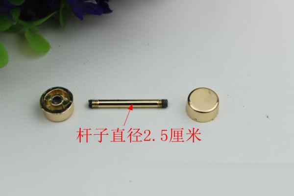 DIY bag accessories all kinds of size gunmetal color metal light gold dumbbell barbell rivet stud for bags