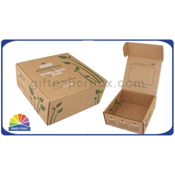 Напечатанный Брайн гофрировал упаковывать продукта красотки коробок подарка бумаги kraft коробки почтоотправителя