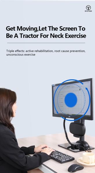 Electric Monitor Arm With Laptop Stand Lifting Rotating For Neck Rigidity