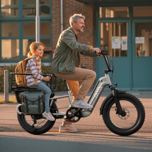 Yeestep TST Carrier 20 Electric Cargo Bike 48V Lithium Battery Hybrid Cargo Electric Bicycle Brushless Motor Disc Brake 1200W