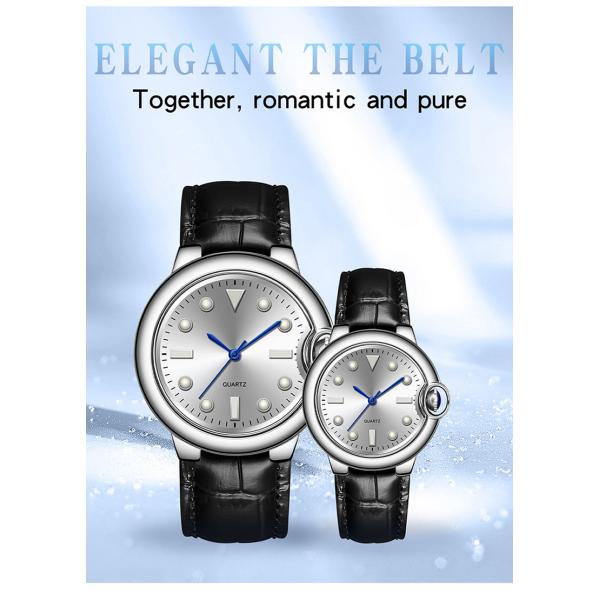20mm Buckle Couple'S Quartz Wristwatch 10mm Case Unisex