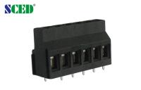 Euro de bronze do bloco de terminais preto do parafuso do PWB que levanta o tipo Calibre de diâmetro de fios da série 300V 10A 12-24