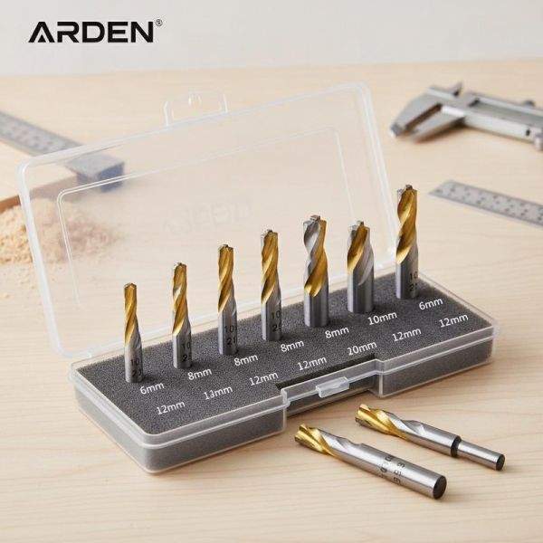 ARDEN Custom OEM TCT Router Bits Multi-Size Kit 6-12mm Carbide CNC Cutter Set for Small Woodworking Workshop