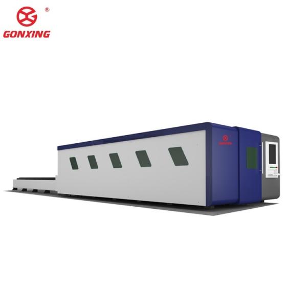 30mm Cutting Thickness Fully Enclosed Fiber Laser Metal Cutting Machine and Exchangeable Table for Cutting Tube Metal Materials