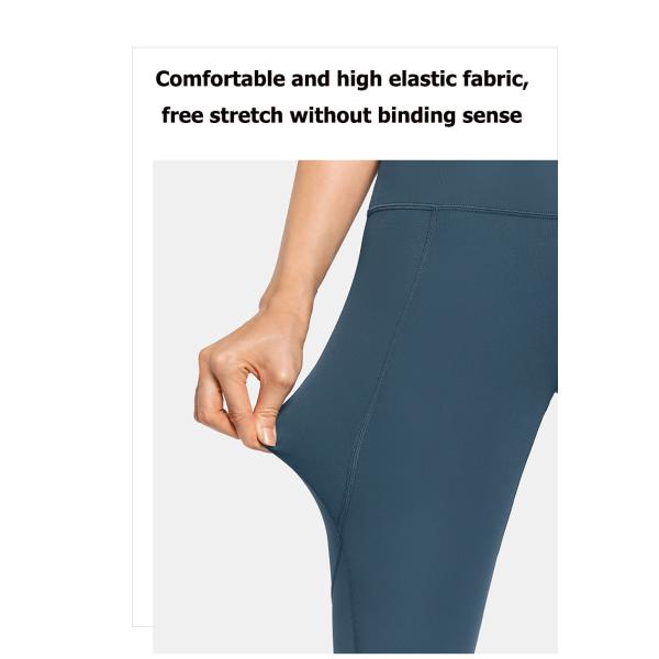 Pantalones de nylon sudados de la yoga de Logo Printed Spandex de las medias para mujer del entrenamiento de la prueba 280g