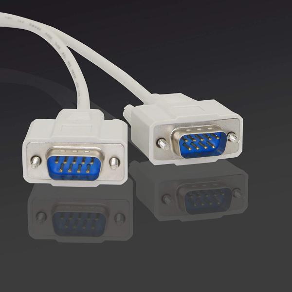 DB9 Y Splitter RS232 RJ45 Cable 30cm 9 Pin 1 Female To 2 Male Serial