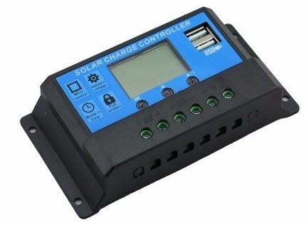 12V 24V 30A 20A 10Amp PWM ソーラーチャージコントローラ 2 USB 5V 2A MCU コントロール