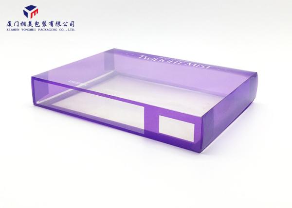 Rectangle PET Clear Plastic Box Packaging Offset Printing For Body Lotion Set