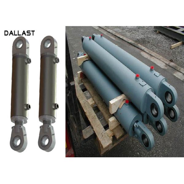 Double Acting Welded Dump Trailer Hydraulic Cylinder Medium Pressure HRC 45-55 Hardness