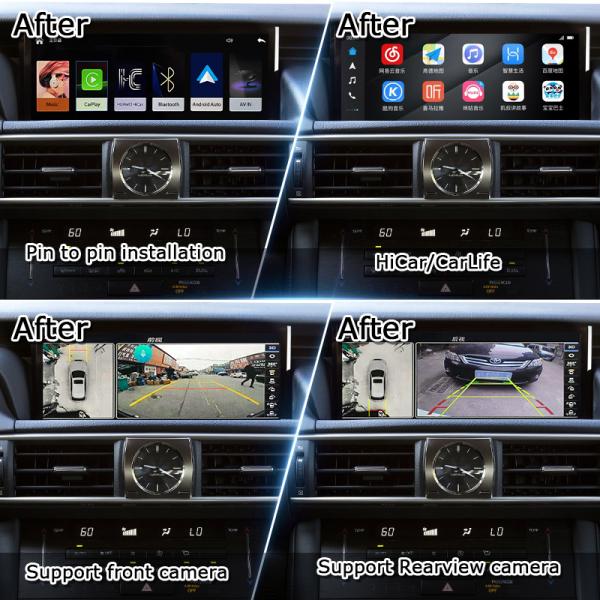 Pin to Pin Apple CarPlay Interface for Lexus IS IS250 IS350 IS300 IS200t 2013-2021 Android Auto Decoder, Mirror Link
