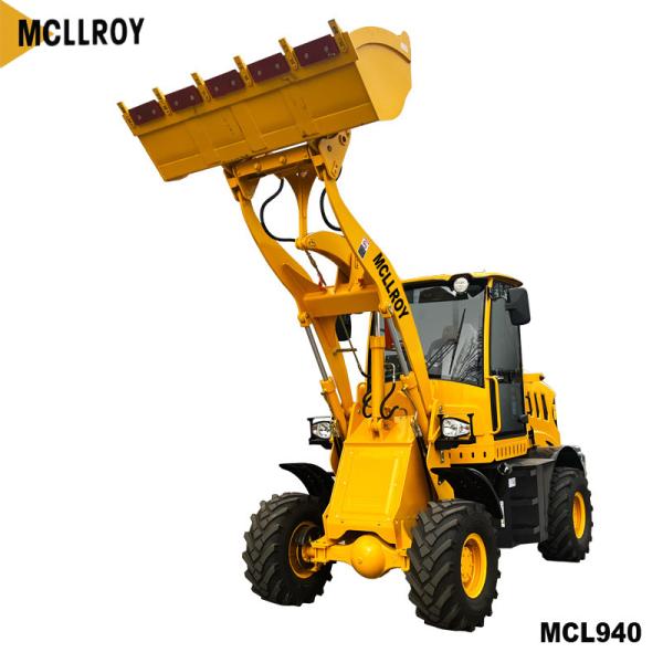 Industrial Small Wheel Loaders , Front End Shovel Loader With 3500mm Dump 1.2m3 Bucket