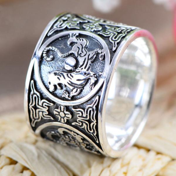 Men's Vintage Old Sterling Silver Band Ring (R121408)