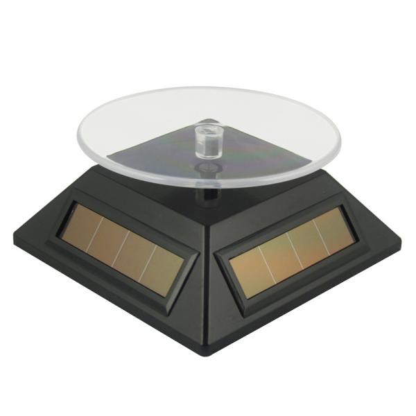 OEM silver / golden ABS Solar turntable rotary display clockwise / anticlockwise mode