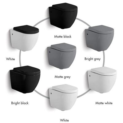 Parede alongada Hung Toilet Adjustable Height And Seat de fechamento macio