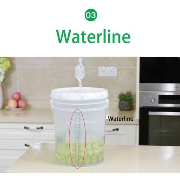 Экологически чистые пивоваренное оборудование емкостью 5 литров Винные бочки Пластиковые ферментные ведра для пива с краном