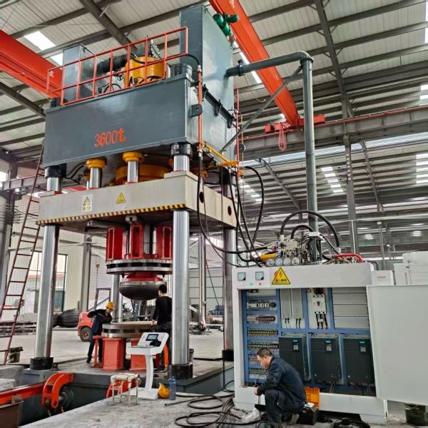 36000KN Rated Force Hydraulic Press Machine with 5000x5000 Table Size for Tank Dish Pressing