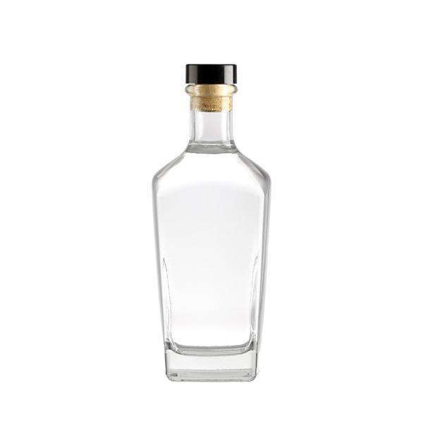 Ideal Super Flint Extra White Gin Vodka Whiskey Empty 750ml 500ml Liquor Glass Bottle with Cork