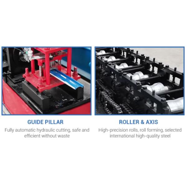 Metal garage steel roller shutter door profile roll forming machine