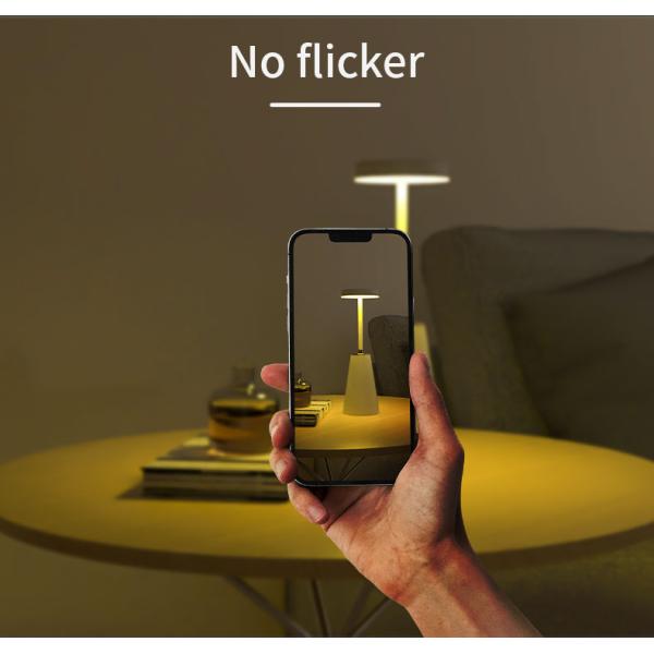 Metal Nightlight Bedside Lamp Wireless Rechargeable Table Lamp for Bedroom Decoration