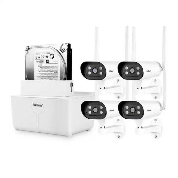 IP Camera cctv systems 4ch 8ch Smart Wifi Nvr Kit Outdoor 1080p 8 Channel wireless security camera system