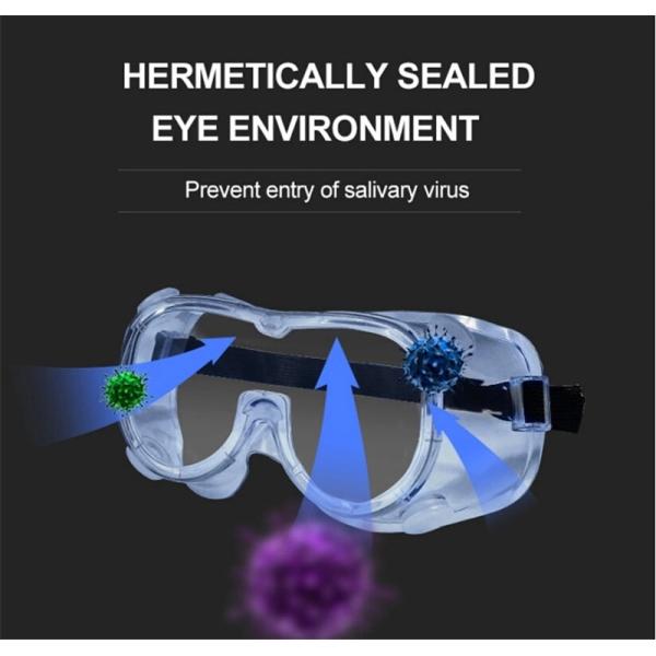 Transparent Medical Safety Goggles , Eye Protection Goggles Impact Resistant