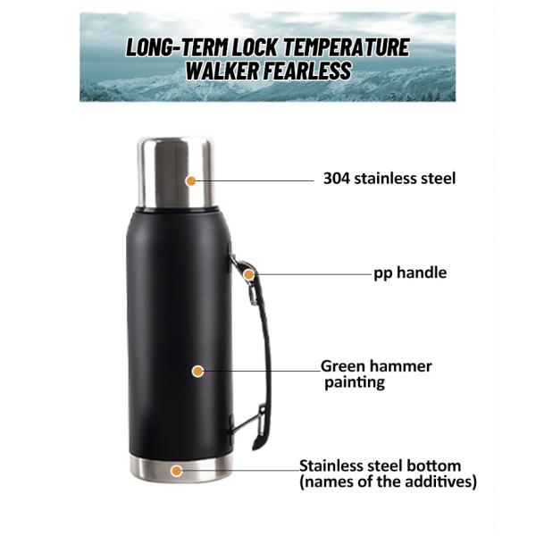 Large Capacity Best Insulated Stainless Steel Travel Kettle with Custom Indoor Design