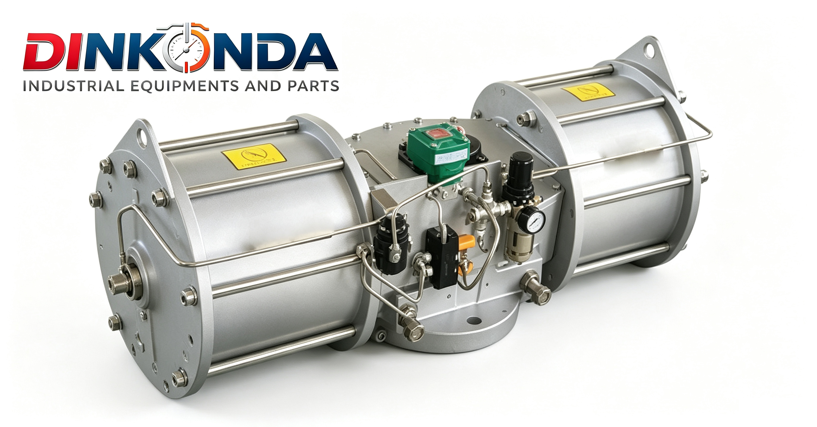 110V Pneumatic Valve Actuators Symmetrical Dual Cylinder Linear And Rotary Actuators