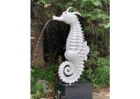 La escultura al aire libre de la fibra de vidrio del Seahorse de la fuente contemporánea del jardín modificó para requisitos particulares