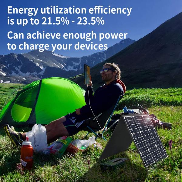 Фабрика 100w складной кемпинговый солнечные панели 18V Легкий автомобильный лагерь наружная электроника портативный солнечный зарядный комплект
