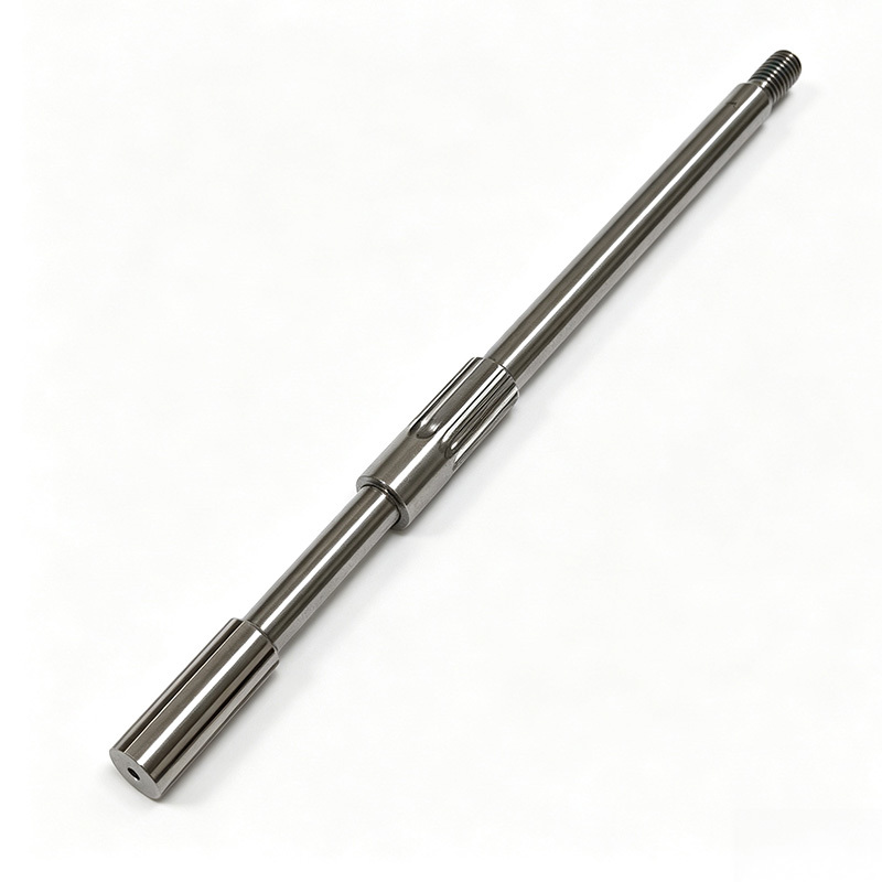 Precision CNC Machined Stainless Steel Long Shaft and Bent Link Rod with Customizable Dimensions for Mechanical Linkage