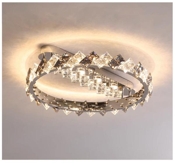 Luxury Crystal Pendant Lamps Home Decoration Bedroom Dining Living Room Round Ceiling Light(WH-CA-105)