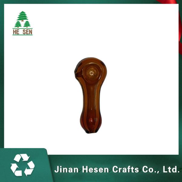 Clear Brown Shisha 3.8 inch Borosilicate Glass Bongs Water Pipe