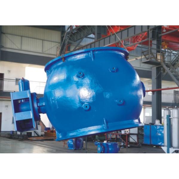 AWWA DN2000 Ductile Iron Blue Eccentric Ball Valve For Sewage / Water / Sea Water System