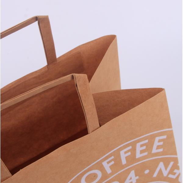 Foldable Kraft Paper Coffee Bags Silk Screen Printing FSC Certificated