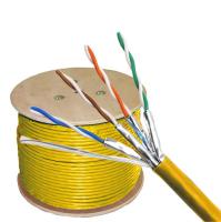 Cable de réseau FTP en cuivre pur Cat6A avec tresse en feuille de papier