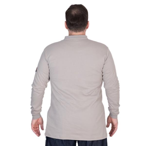 CAT2 Cotton FR Henley Men Flame Resistant Welder'S T Shirt Arc Flash 8.2 Cal